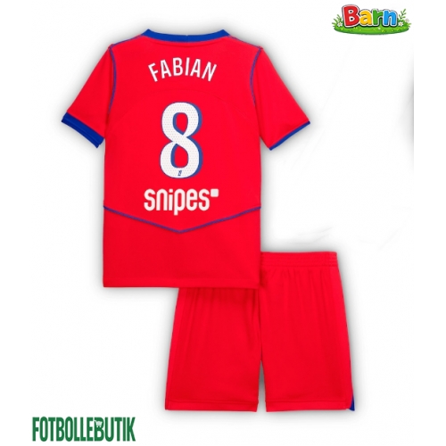 Paris Saint-Germain Fabian Ruiz #8 Tredjeställ Barn 2025-26 Kortärmad (+ Korta byxor)